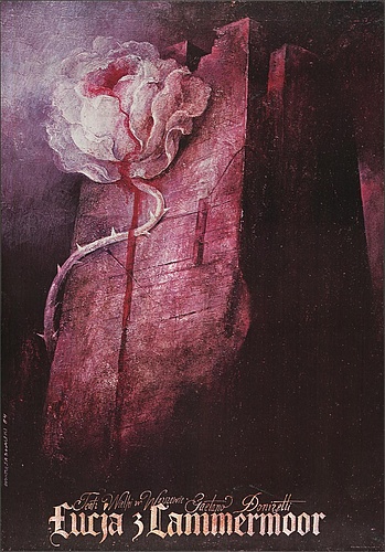 Plakat "Łucja z Lammermoor" Gaetano Donizetti 29-09-1984