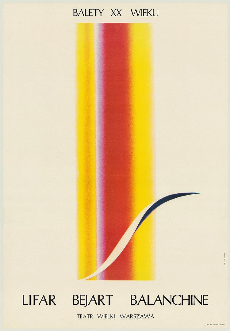 Plakat. „Suite en blanc” Édouard Lalo 1985-06-22