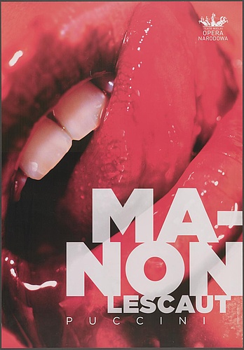 Plakat „Manon Lescaut” Giacomo Puccini 23-10-2012