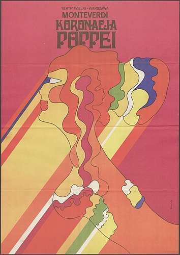 Plakat „Koronacja Poppei” Claudio Monteverdi 16-07-1971