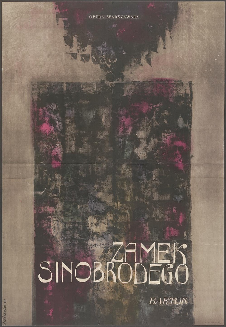 Plakat „Zamek Sinobrodego” Bella Bartok 16-02-1963