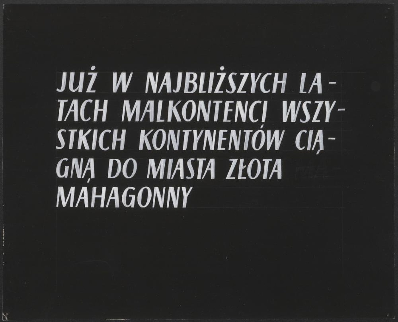 „Rozkwit i upadek miasta Mahagonny” Kurt Weill 06-12-1963