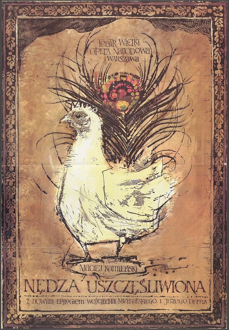 Plakat „Nędza uszczęśliwiona” Maciej Kamieński 28-01-1994