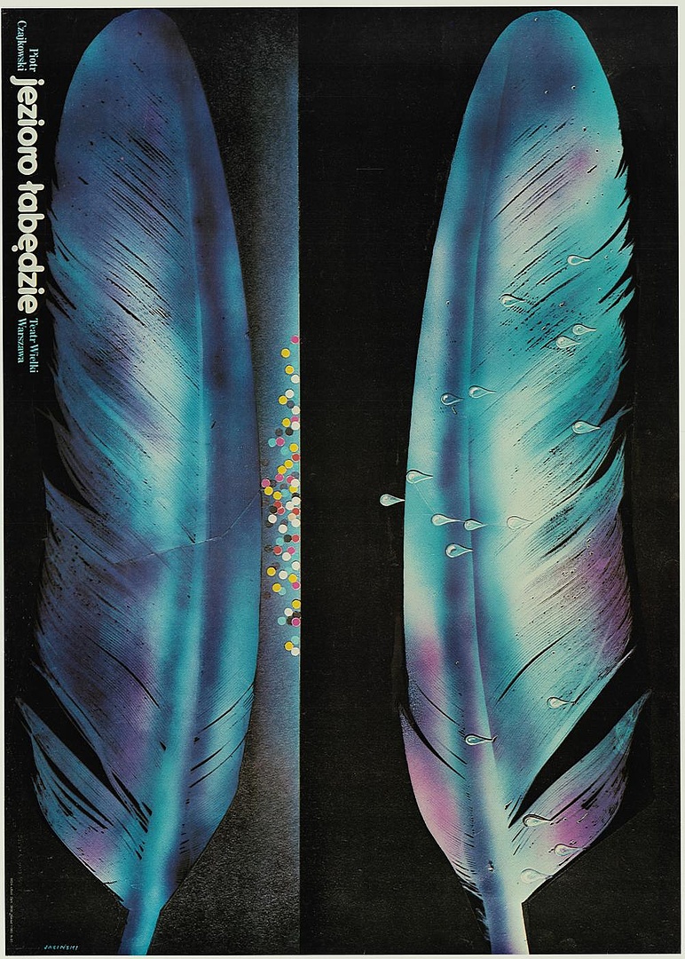 Plakat. „Jezioro łabędzie” Piotr Czajkowski 1985-12-07